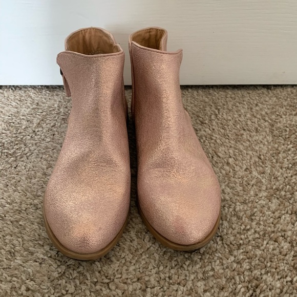 Pink Metallic Booties - Picture 2 of 3